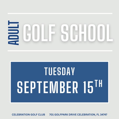 Adult Golf School - September 15th