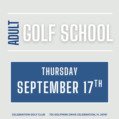 Adult Golf School - September 17th