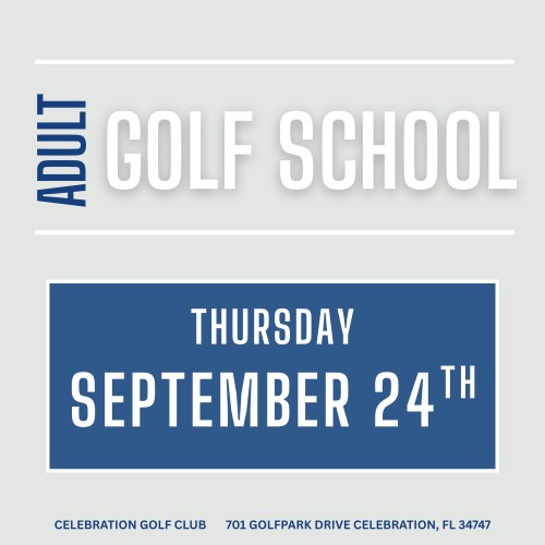 Adult Golf School - September 24th